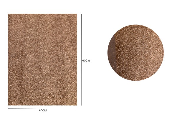 FOGLIO CARTA CREPLA EVA GLITTER 40 X 60 Bronzo