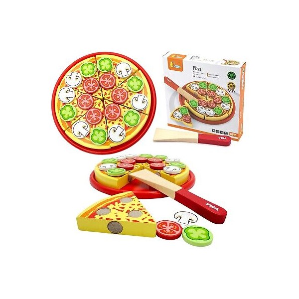 Pizza tagliabile in legno