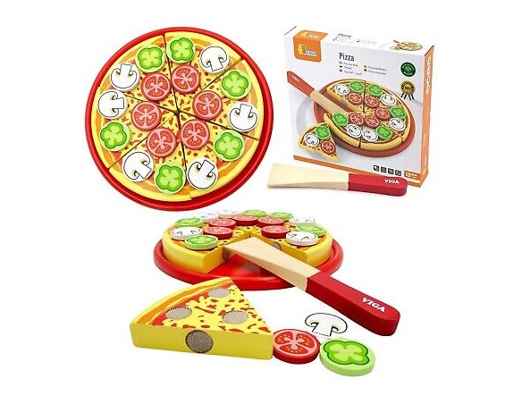 Pizza tagliabile in legno