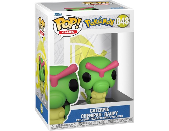 Funko Pop! Games: Pokemon - Caterpie - Figura in Vinile da Collezione - Idea Regalo - Merchandising Ufficiale - Giocattoli per 