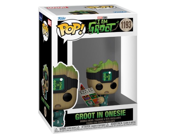 Funko POP! I Am Groot : Groot in Onesie w/Book (1193) Guardiani della Galassia