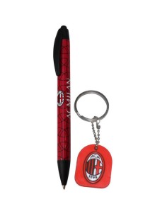SET PENNA + PORTACHIAVI UFFICIALE IN BLISTER MILAN MI1306