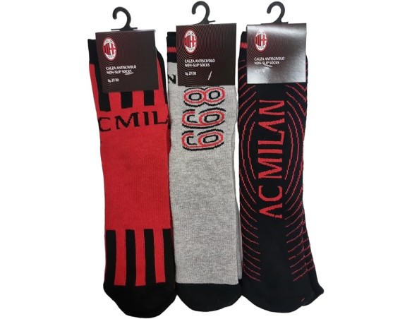Milan | Calze Calzino Antiscivolo Milan Bimbo Ragazzo Originale In Cotone Ottima Qualità Disponibile Dalla 23 alla 34 Comode E 