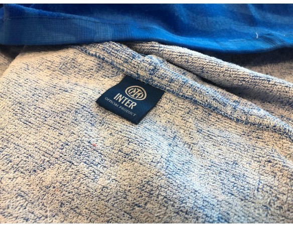 Inter | Poncho Inter In Spugna Bambino, 100% Cotone, 50x50 cm, Prodotto Ufficiale, Unisex