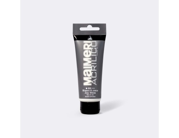 Colore MAIMERI ACRILICO 75 ML SR.STANDARD 020 BIANCO DI ZINCO