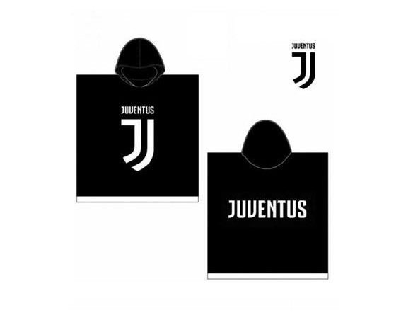 Juventus | Poncho Juve Juventus In Spugna Bambino, 100% Cotone, 50x50 cm, Prodotto Ufficiale, Unisex