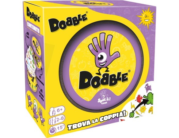 Asmodee: Dobble, Eco-Sleeve, Divertente Gioco da Tavolo per Tutta la Famiglia, 2-8 Giocatori, 6+ Anni, Edizione in Italiano