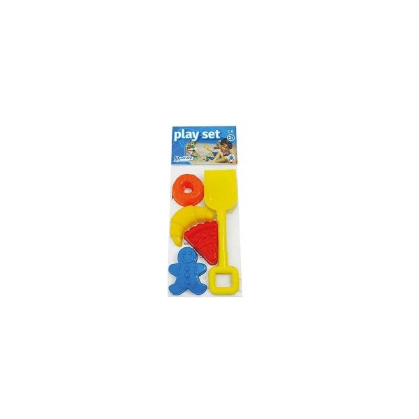 Set giochi da spiaggia paletta con formine