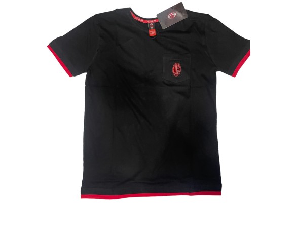 Milan | T shirt Underwear Ufficiale Milan Intimo Bambino Ragazzo Uomo Rosso Nera