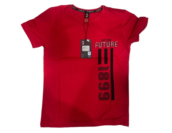 Milan | T shirt Underwear Ufficiale Milan Intimo Bambino Ragazzo Uomo Rosso Nera