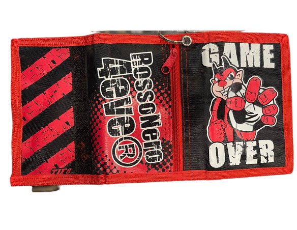 Milan | PORTAFOGLIO MILAN TIF8 gameover ROSSO NERO ECO