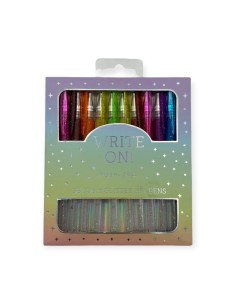 Set di 12 penne a gel neon holographic foil tri coastal
