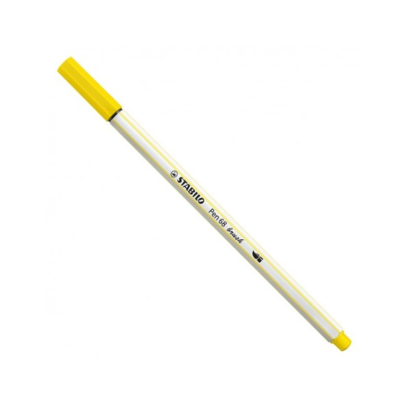 PENNA STABILO PEN 68 BRUSH 568/24 GIALLO LIMONE...