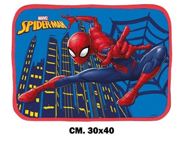 Spiderman | TOVAGLIETTA SPIDERMAN IN STOFFA IMPERMEABILE 30X40
