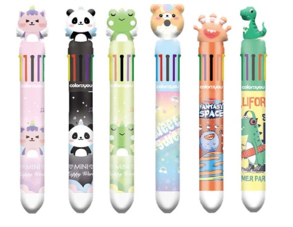 Penna Multicolore 10 Colori Fantasie Assortite colorxyou