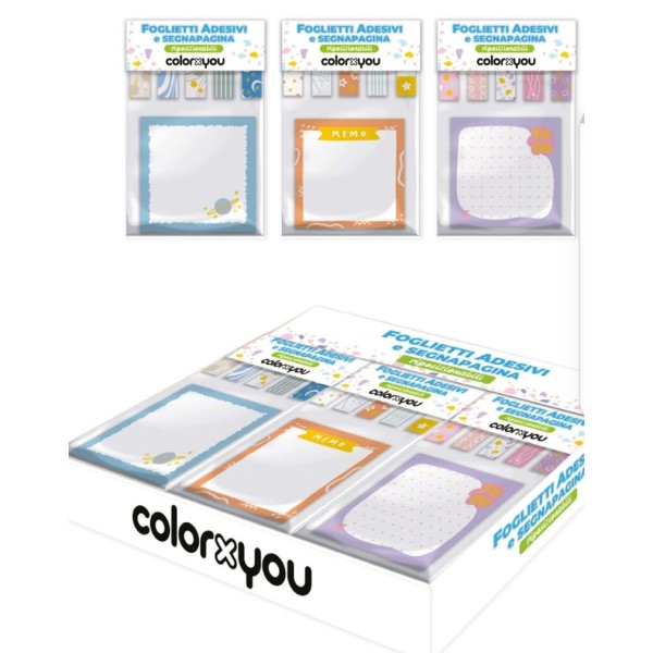 Set Foglietti adesivi segnapagine colorxyou