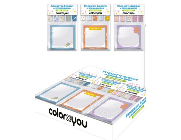 Set Foglietti adesivi segnapagine colorxyou