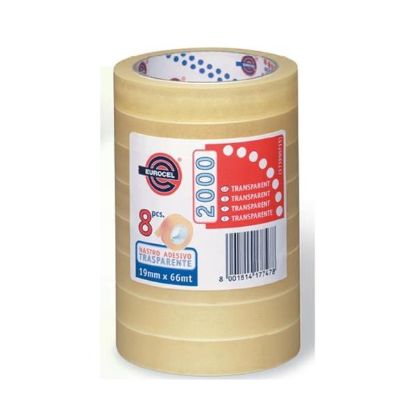 Nastro adesivo scotch 15x66 eurocell c.u.