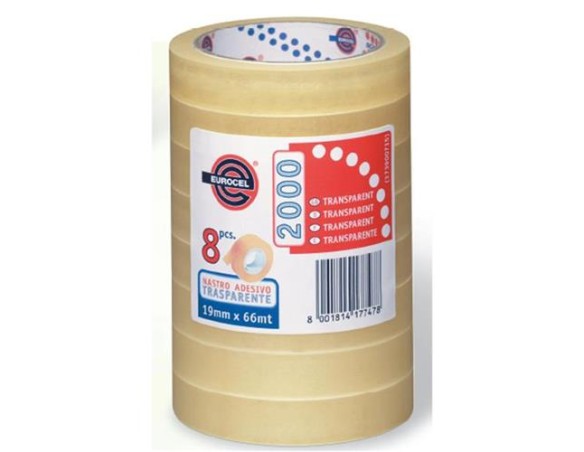 Nastro adesivo scotch 15x66 eurocell c.u.