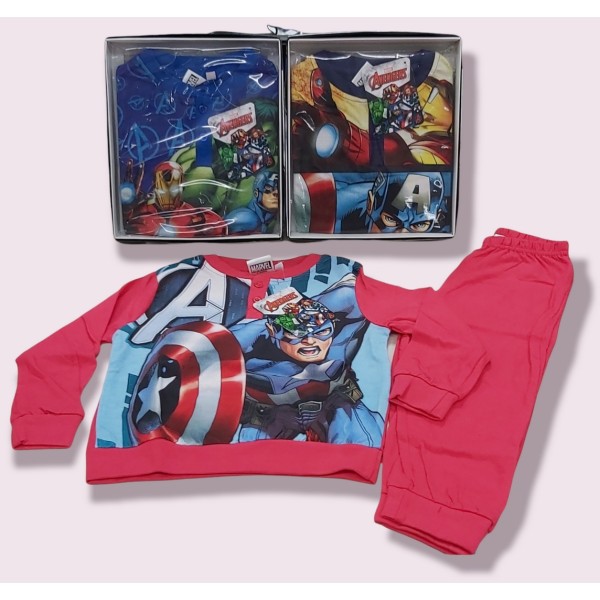 Avengers | PIGIAMA LUNGO COTONE LEGGERO...