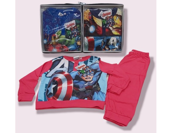 Avengers | PIGIAMA LUNGO COTONE LEGGERO AVENGERS dalla 3 alla 4 anni