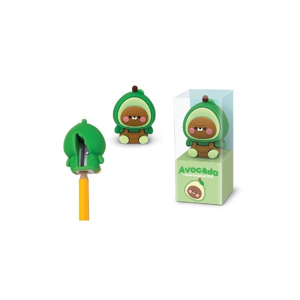 Temperino avocado verde in plastica morbida -...