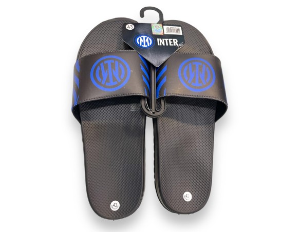 CIABATTA CON FASCIA INTER UFFICIALI ADULTO RAGAZZO MARE 41 UNICO NUMERO  - logo nuovo - due modelli