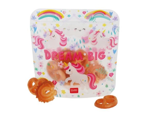 Legami ! | Set di 3 Buste per Alimenti - Snack Bags Unicorn