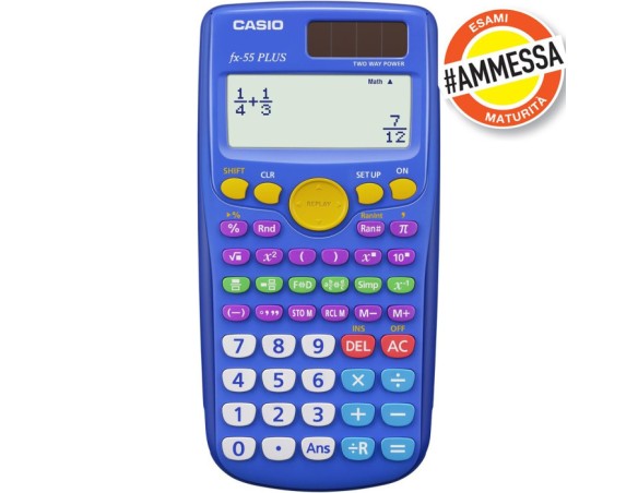 CALCOLATRICE SCIENTIFICA FX55 PLUS 240 FUNZIONI CASIO