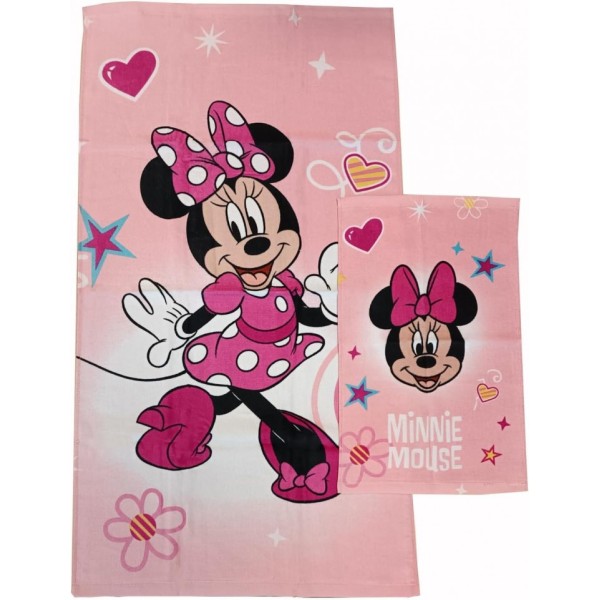 Minnie | Set bagno spugna asciugamano + ospite...