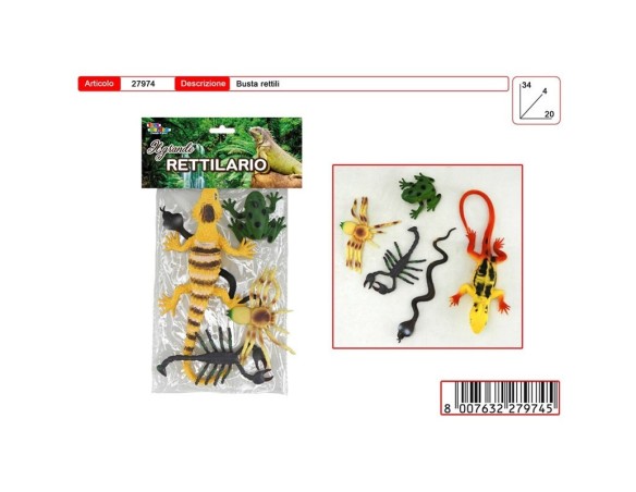 TOYS GARDEN BUSTA INSETTI RETTILI 27974