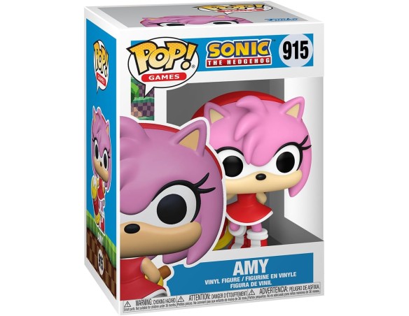 Funko Pop! Games: Sonic - Amy Rose - Sonic The Hedgehog - Figura in Vinile da Collezione - (915)