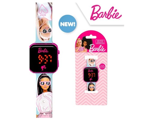 Barbie | - Orologio da polso digitale Led per bambini, Funzione data barbie