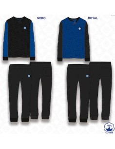 Inter | PIGIAMA LUNGO IN COTONE ADULTO INTER UFFICIALE...