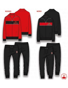 PIGIAMA TUTA UOMO LUNGO IN COTONE  CON ZIP MILAN 2025...