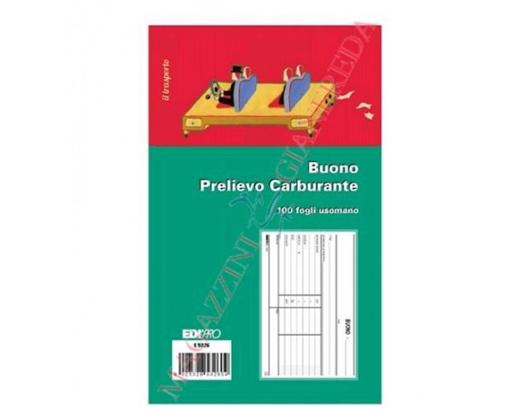 BUONO PRELIEVO CARBURANTE 100 FOGLI E 5326