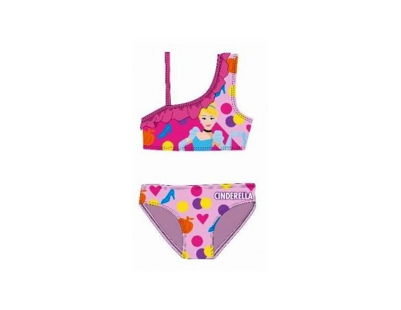 BIKINI COSTUME MARE FEMMINUCCIA monospalla PRINCIPESSE PRINCESS 4 - 5 ANNI 0413