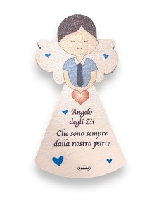 Magnete Angelo calamita Degli Zii In Legno Naturale 8cm...
