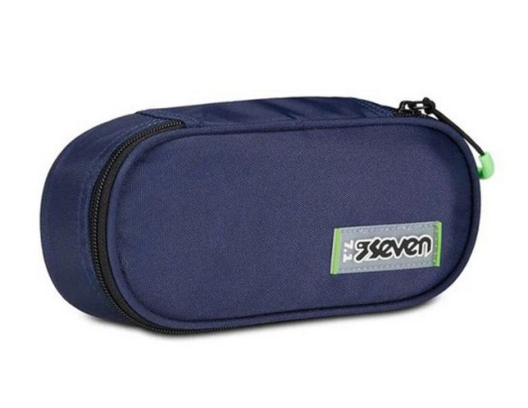 Astuccio scuola Seven Round Plus Freethink Blue Deep