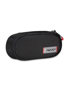 Astuccio scuola Seven Round Plus Freethink Jet Black