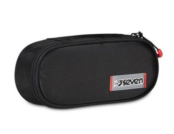 Astuccio scuola Seven Round Plus Freethink Jet Black