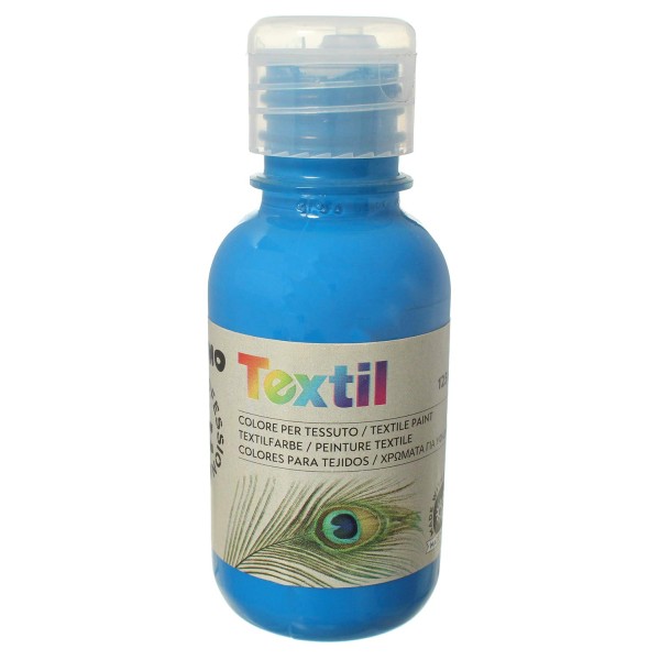 Colore Ad Acqua Per Tessuti Textil Primo Morocolor - 125 Ml - 410TX125300 ( Azzurro celeste ciano )