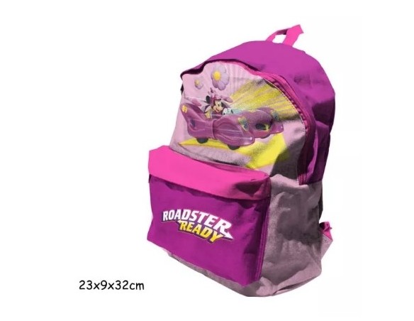 Minnie | Zaino Disney Minnie Roadster Ready Rosa Viola Zainetto Scuola Asilo 32 cm
