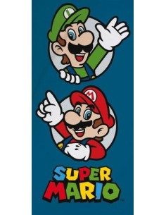 Super mario | Telo Mare 70x140 Cm Super Mario cotone