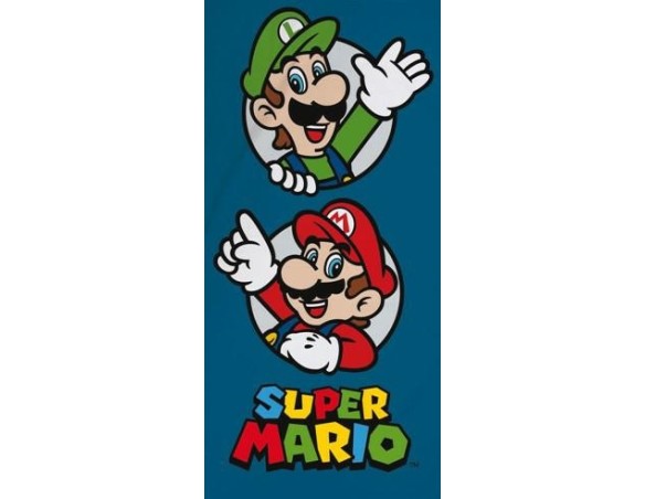 Super mario | Telo Mare 70x140 Cm Super Mario cotone