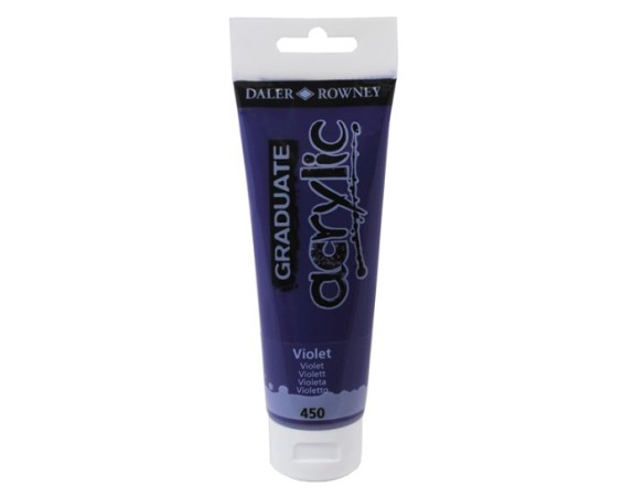 Colore Acrilico Fine Graduate Daler Rowney - 120 ml - Colore Acrilico Fine Graduate Daler Rowney - 120 Ml - (Violetto) 450