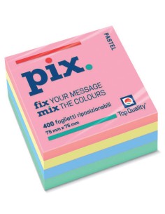 Blocco Memo post-it Top Quality PIX 75x75 100ff cf 12 pz...