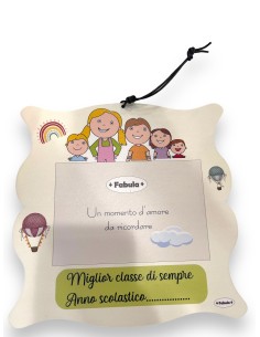 Maestra | TARGA 20 CM CON SPAZIO FOTO 10X15 MAESTRA... 2