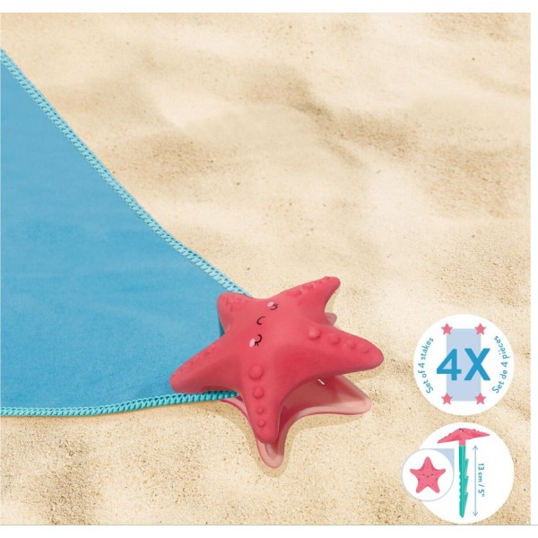 Legami Set di 4 Picchetti Ferma Telo Mare -...