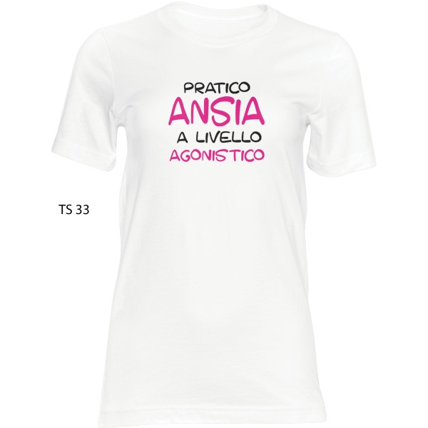 T shirt pratico ansia a livello agonostico